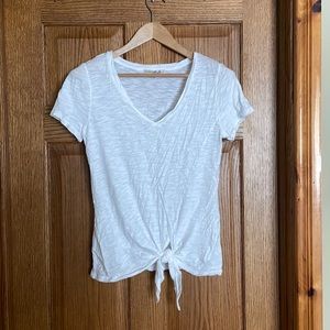 Set of 2 Express tie front tees